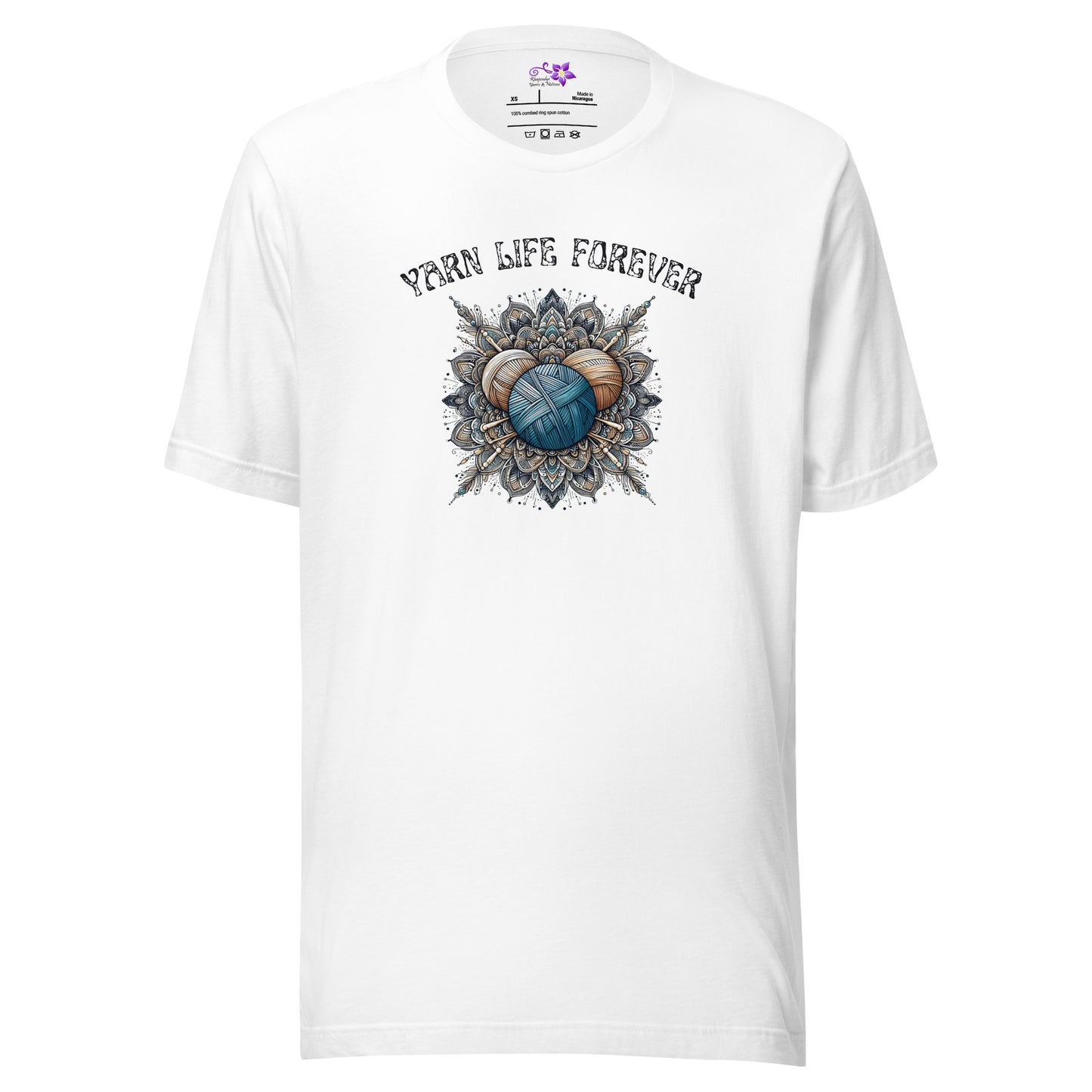 'Yarn Life Forever' Crew Neck T-Shirt