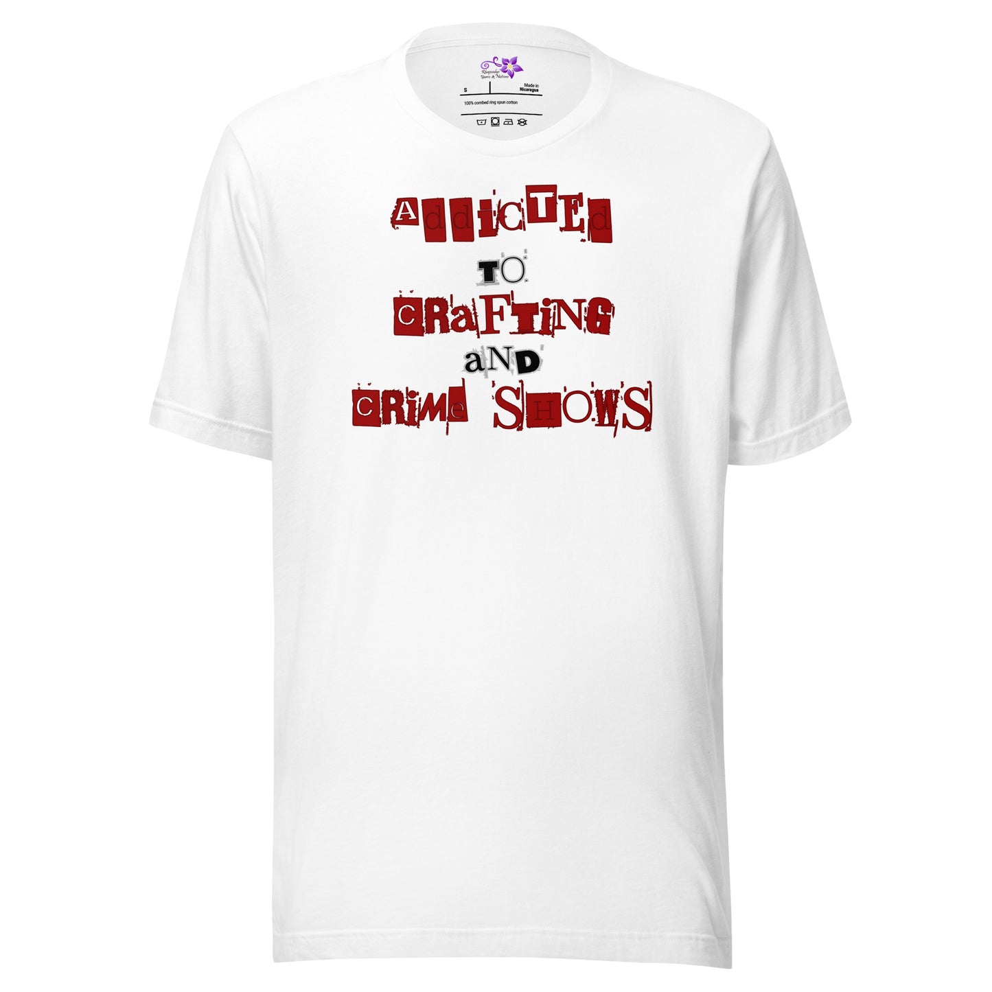 'Crafting and Crime Shows' Crew Neck T-Shirt