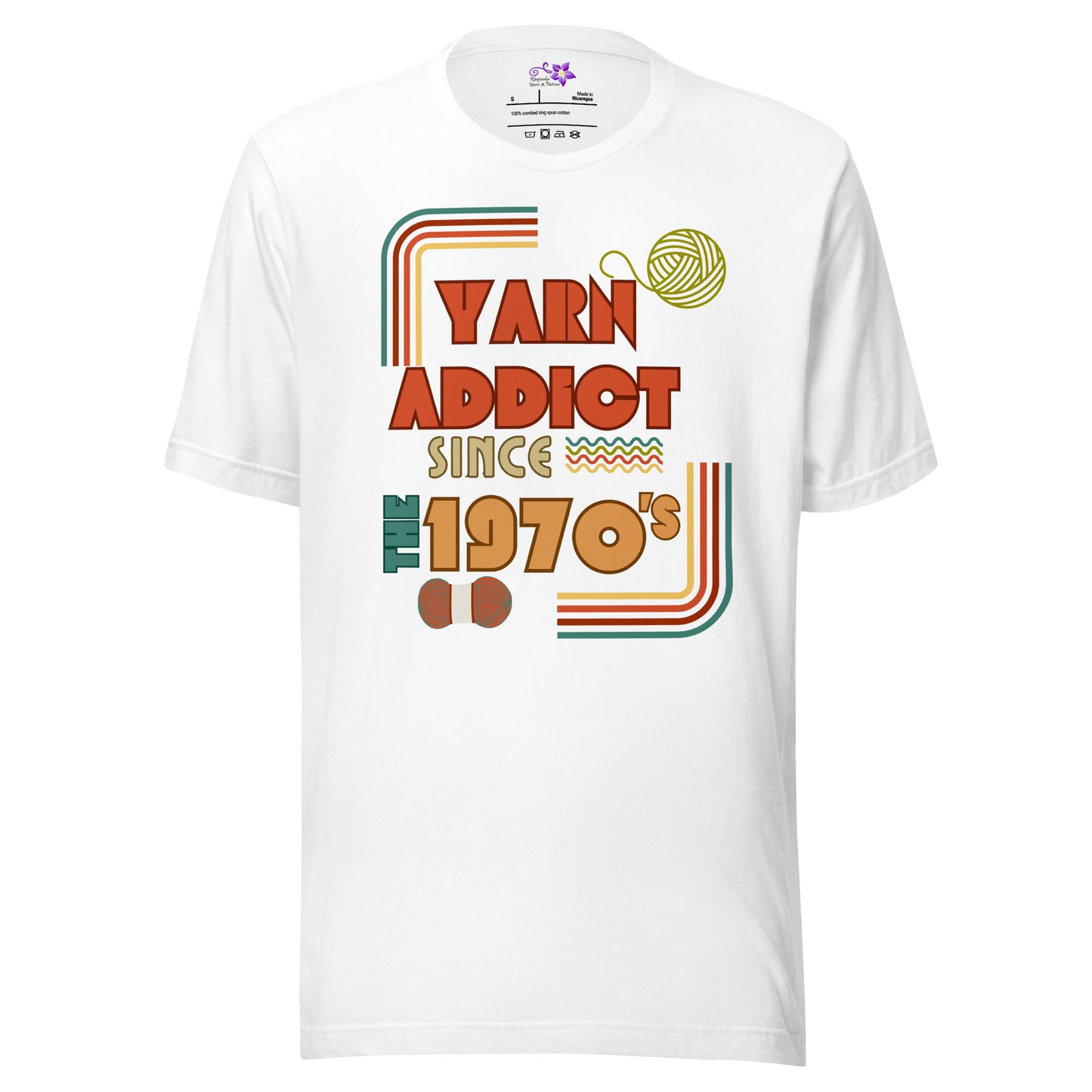 '70's Yarn Addict' Crew Neck T-Shirt