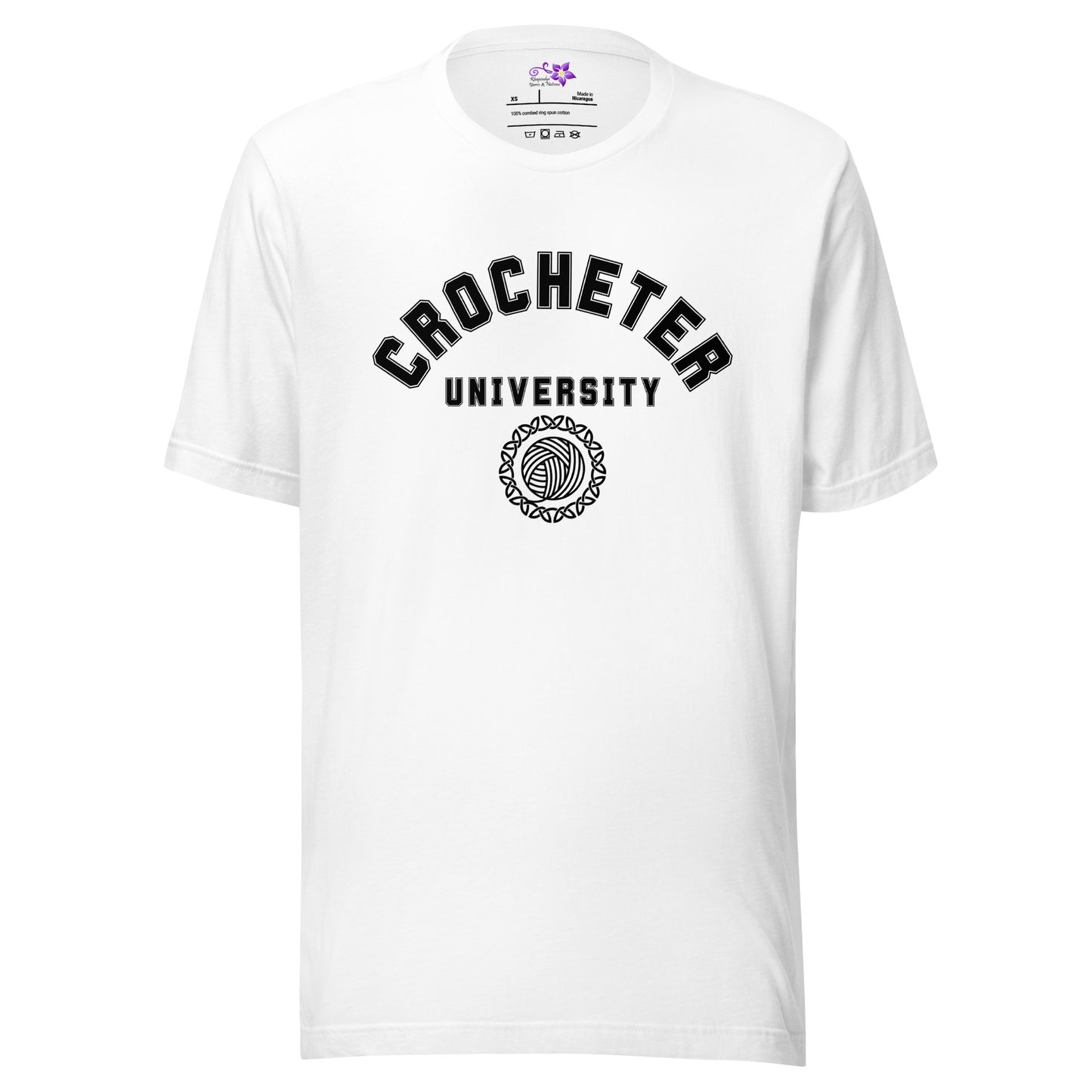 'Crocheter University' Crew Neck T-Shirt