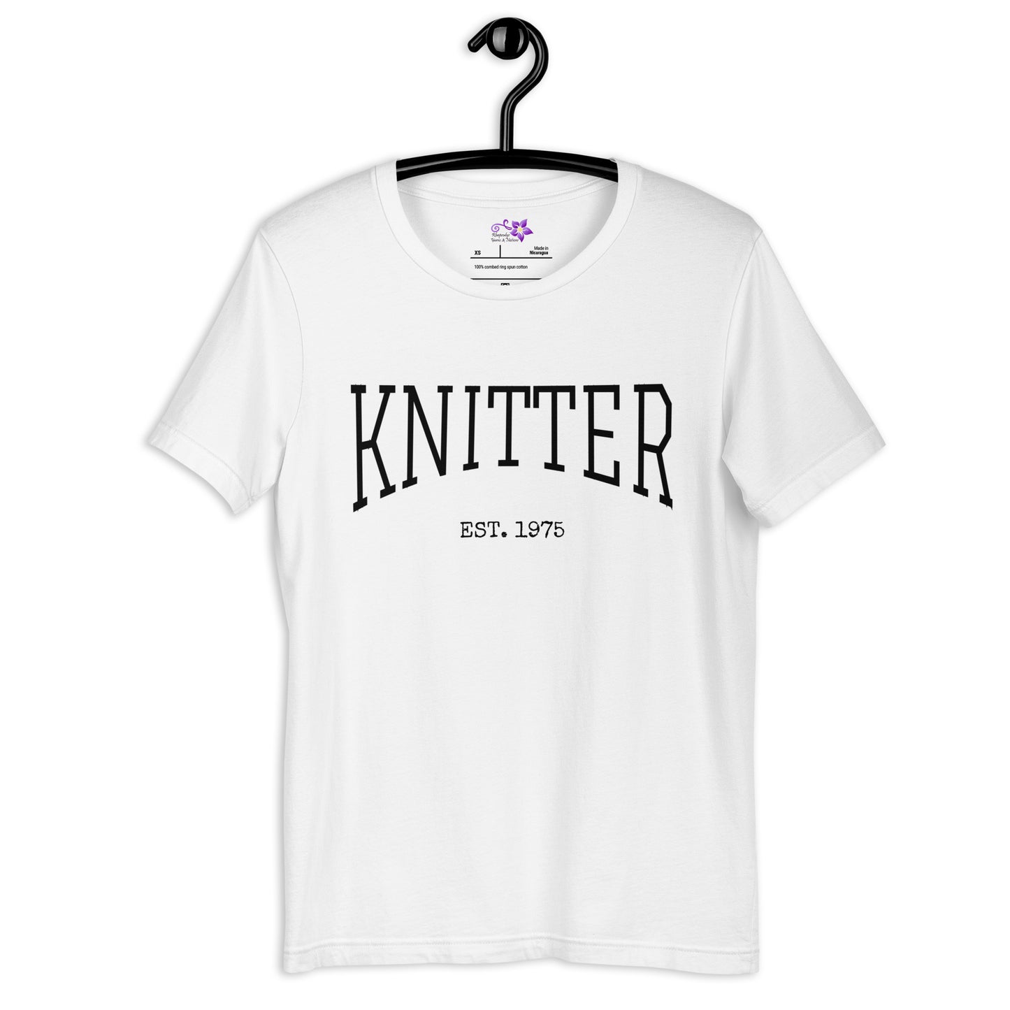 Personalized 'Knitter' Crew Neck T-Shirt