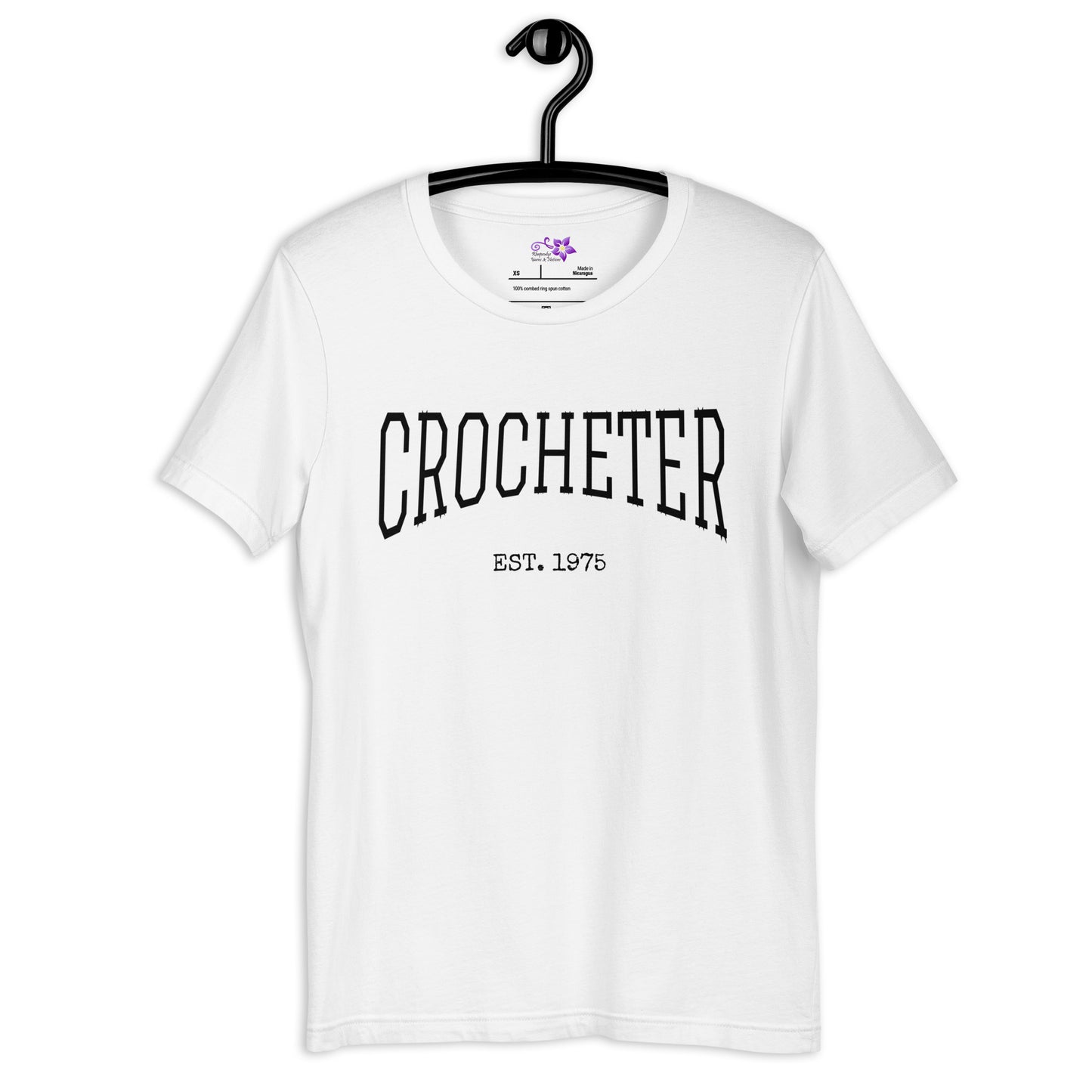 Personalized 'Crocheter' Crew Neck T-Shirt