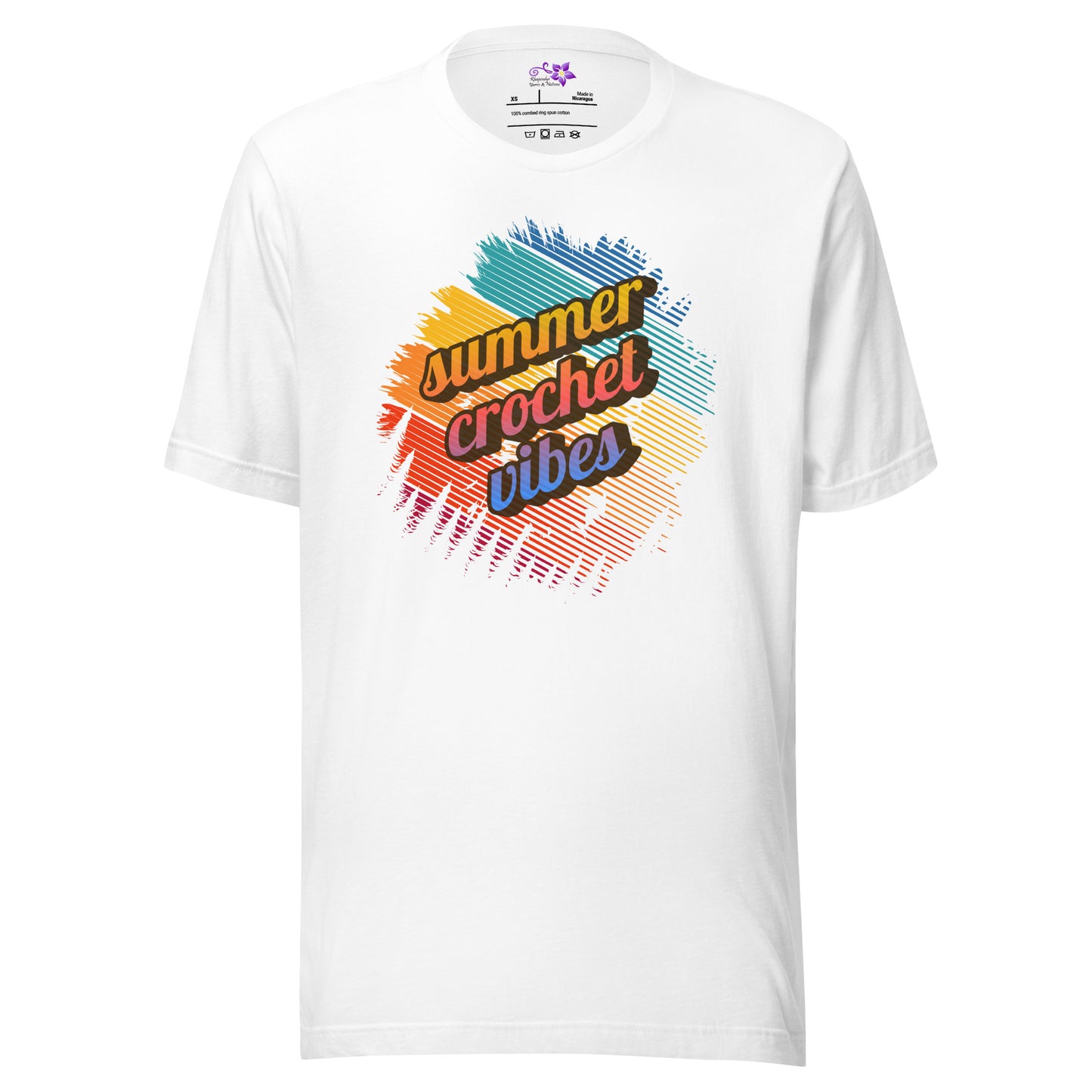 Summer Crochet Vibes Crew Neck T-Shirt