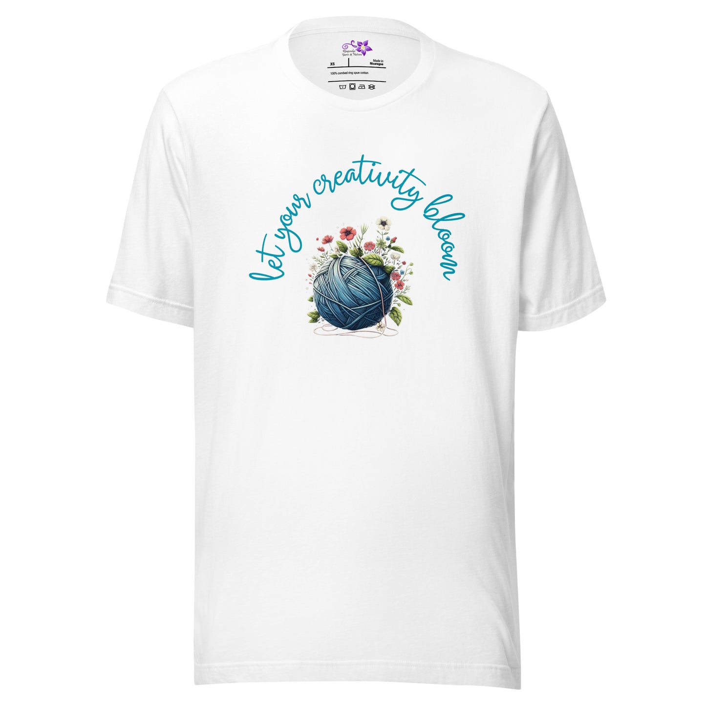 'Creativity Bloom - Yarn Ball' Crew Neck t-shirt