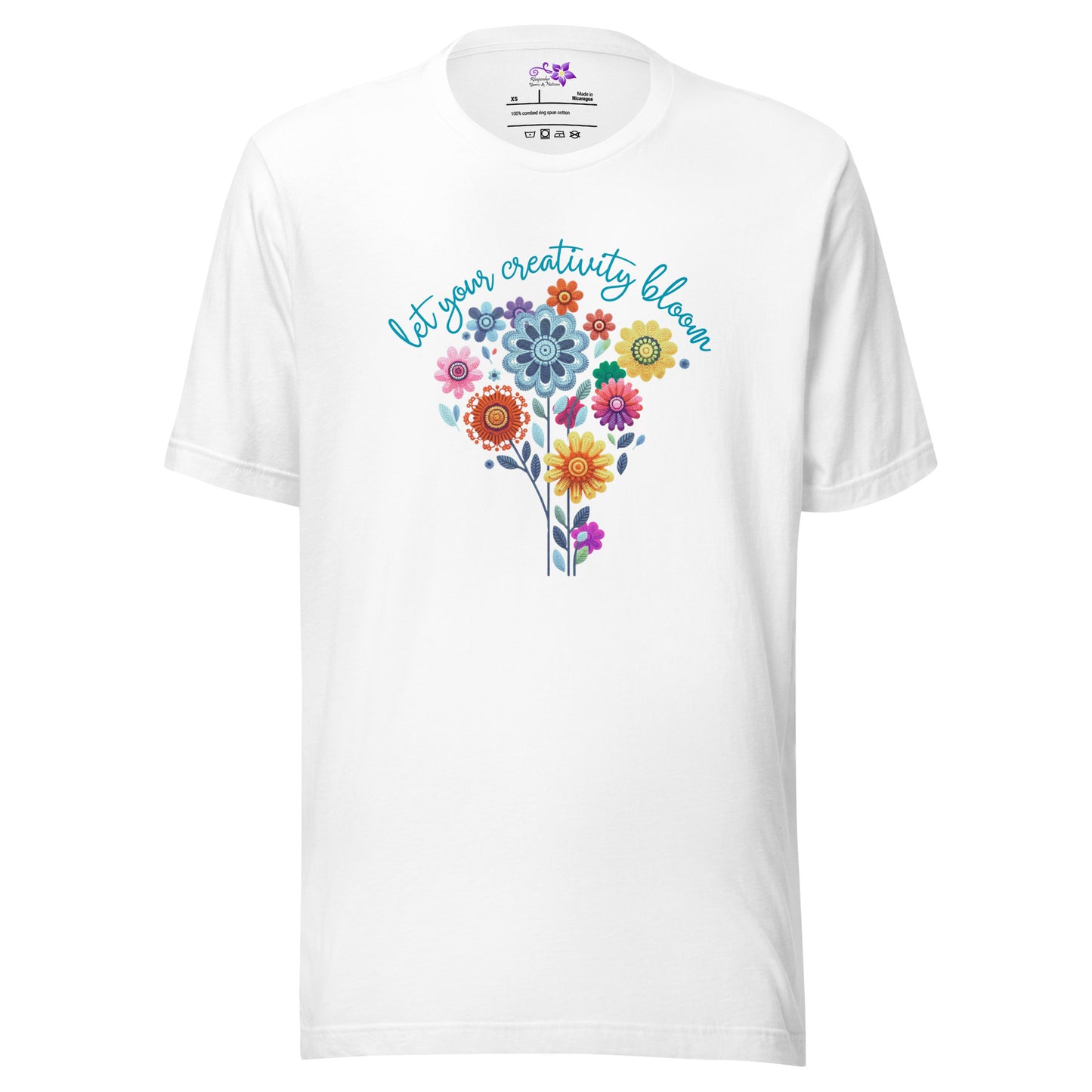 'Creativity - bunch of flowers' Crew Neck t-shirt