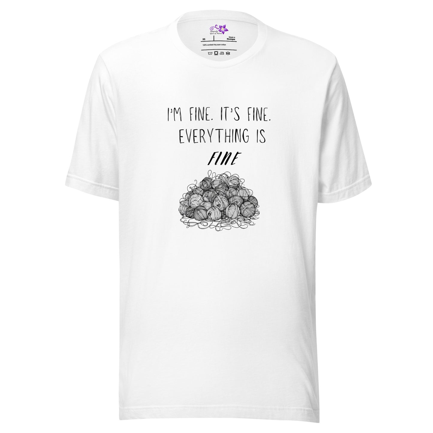 'Everything Is Fine' Crew Neck T-Shirt