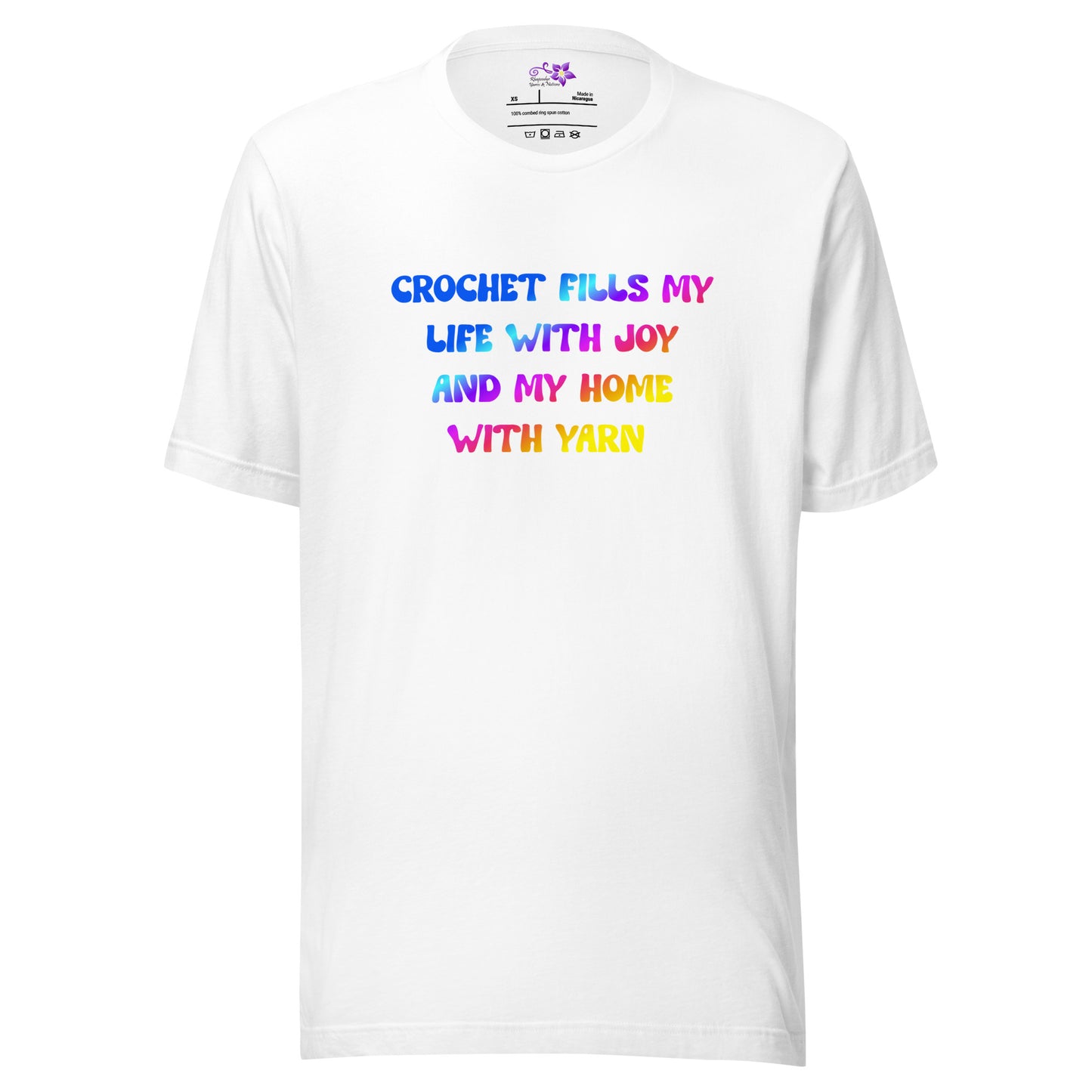 'Crochet fills my life' Crew Neck T-Shirt