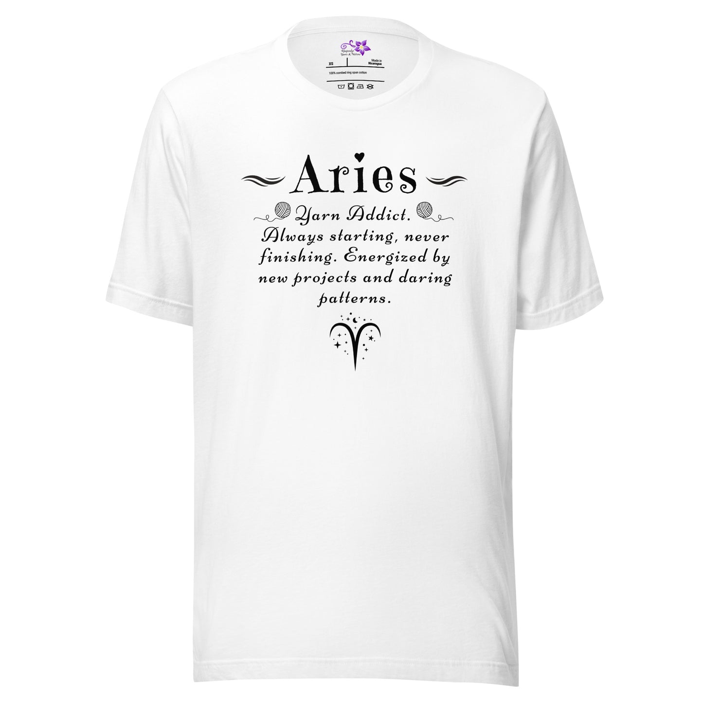 Crafters Zodiac - 'Aries' Crew Neck T-Shirt