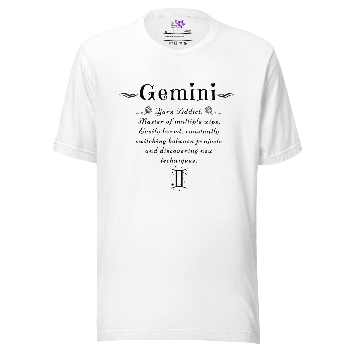 Crafters Zodiac - 'Gemini' Crew Neck T-Shirt