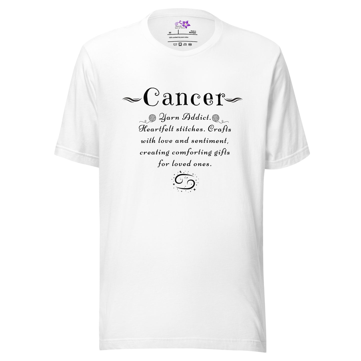 Crafters Zodiac - 'Cancer' Crew Neck T-Shirt