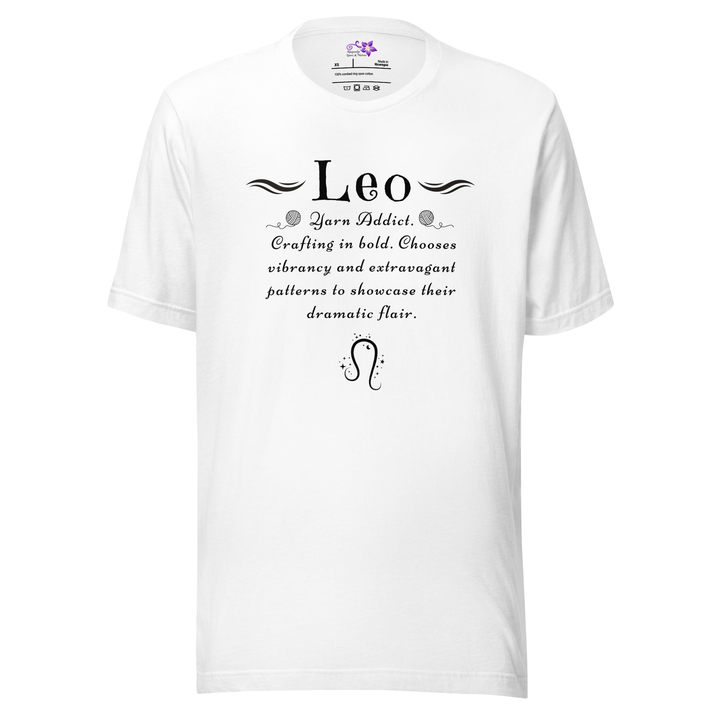 Crafters Zodiac - 'Leo' Crew Neck T-Shirt