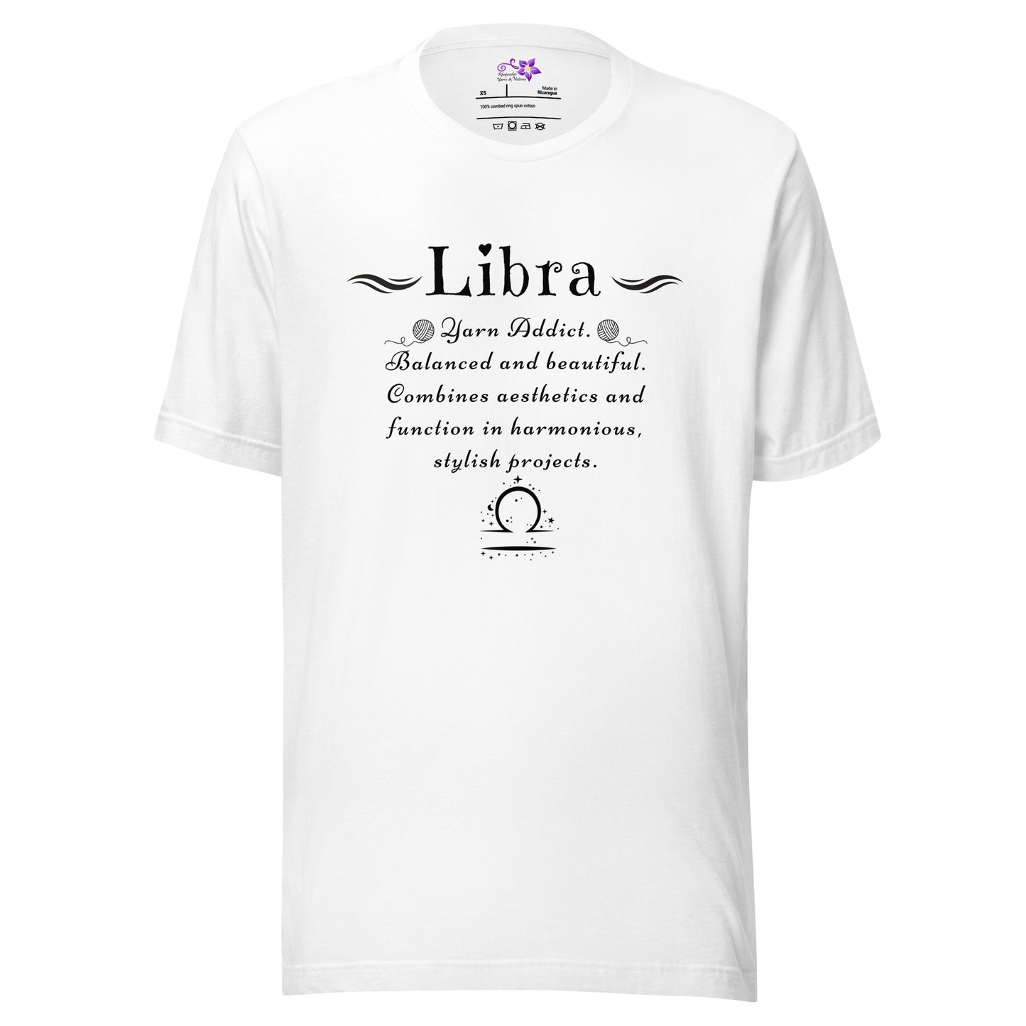 Crafters Zodiac - 'Libra' Crew Neck T-Shirt