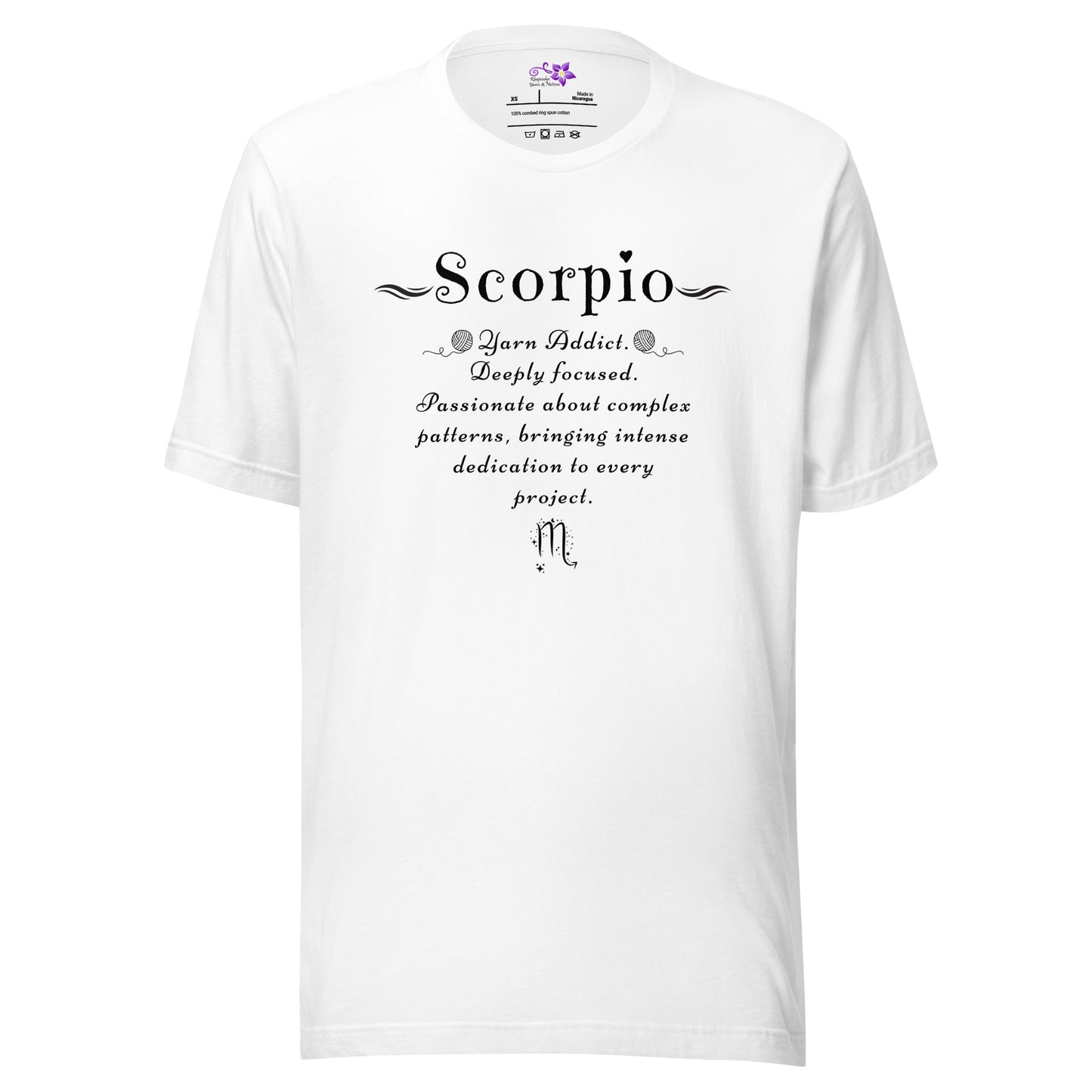 Crafters Zodiac - 'Scorpio' Crew Neck T-Shirt