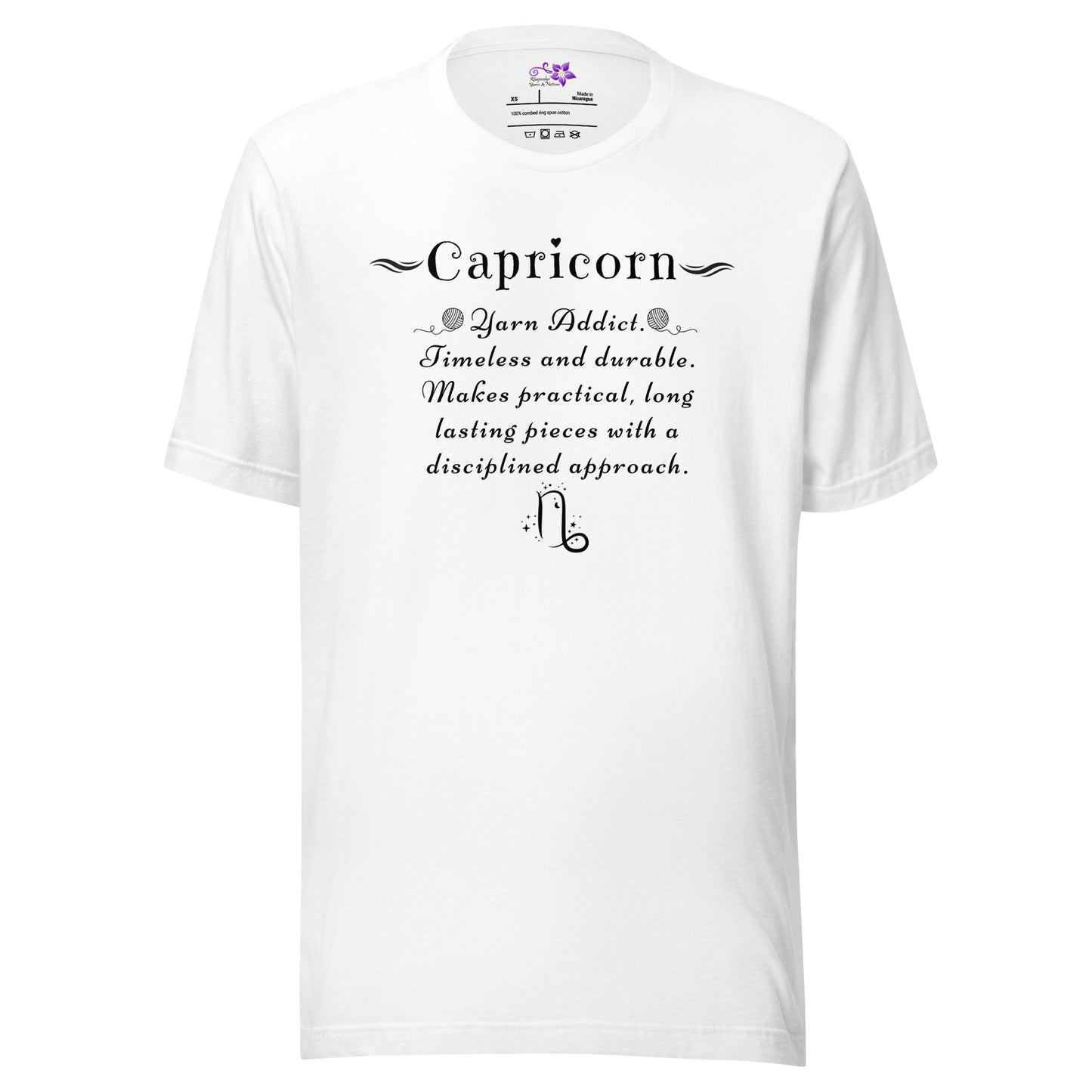 Crafters Zodiac - 'Capricorn' Crew Neck T-Shirt