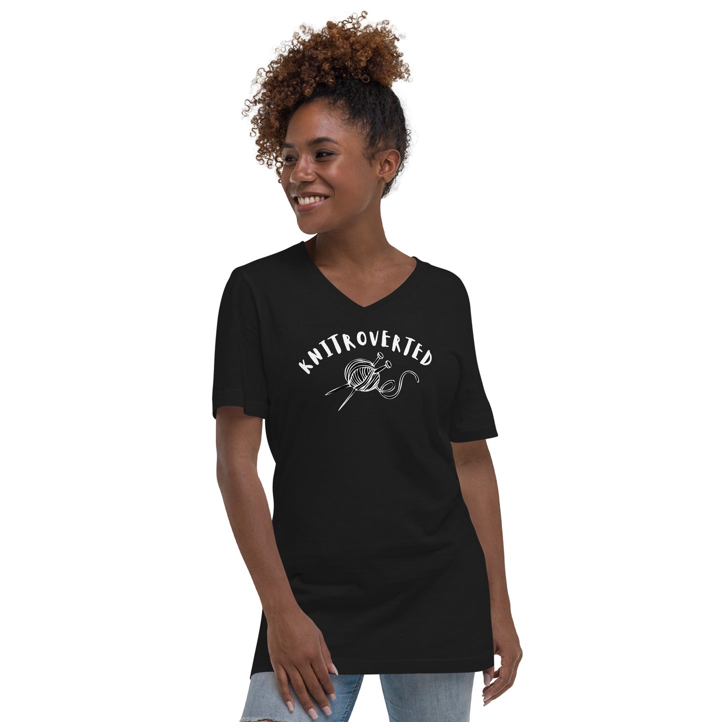 Knitroverted V-Neck T-Shirt