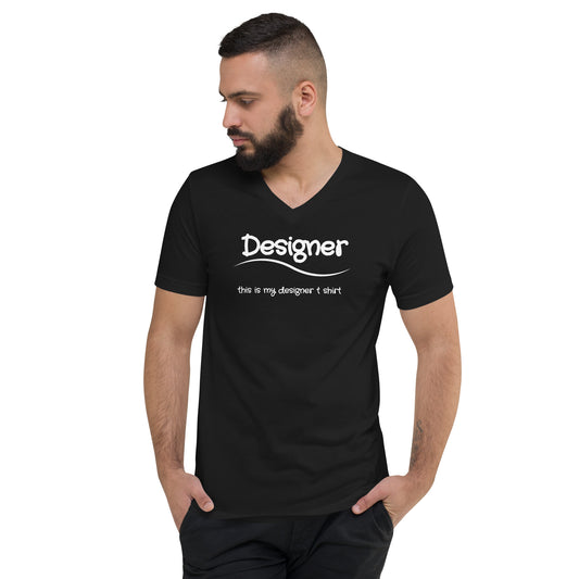 Designer Unisex V-Neck T-Shirt