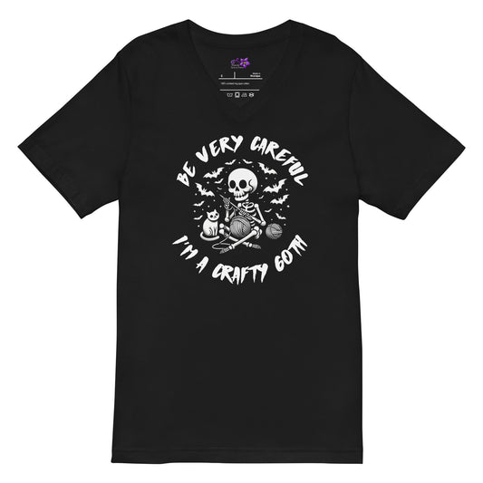 'Crafty Goth' V-Neck T-Shirt