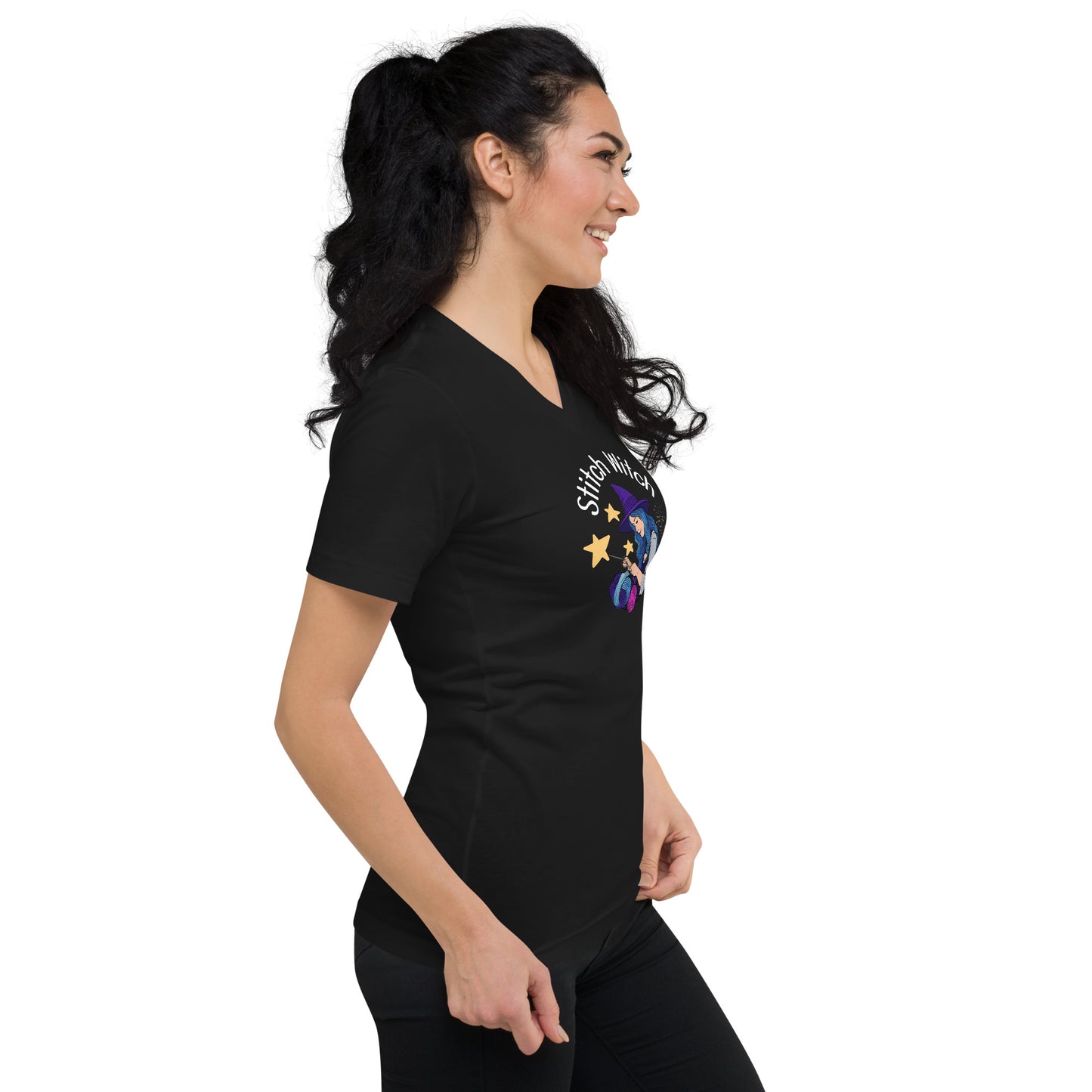 Stitch Witch V-Neck T-Shirt