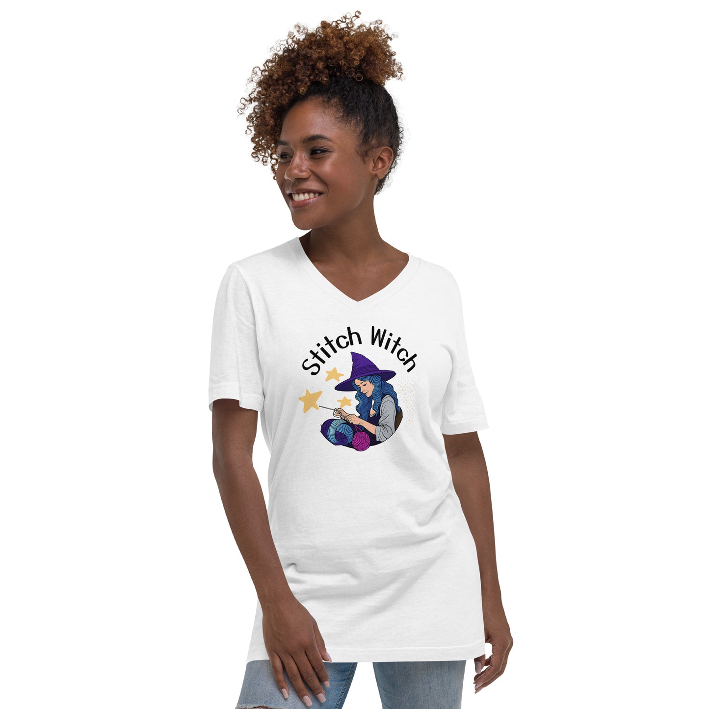 Stitch Witch V-Neck T-Shirt