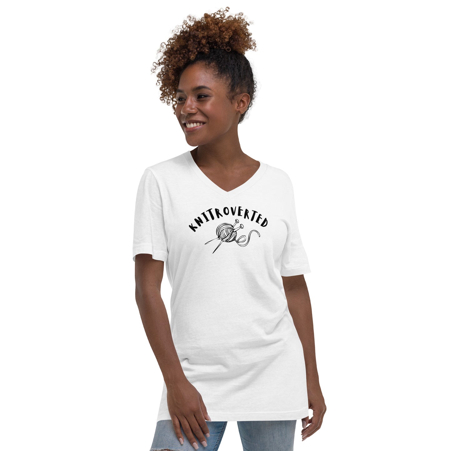 Knitroverted V-Neck T-Shirt