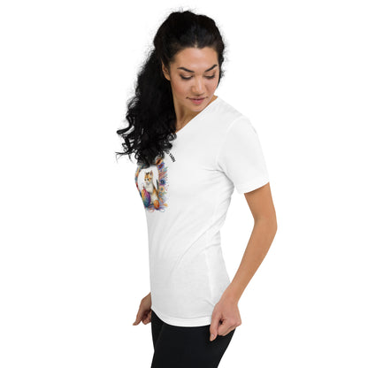 Cats and Yarn V-Neck T-Shirt