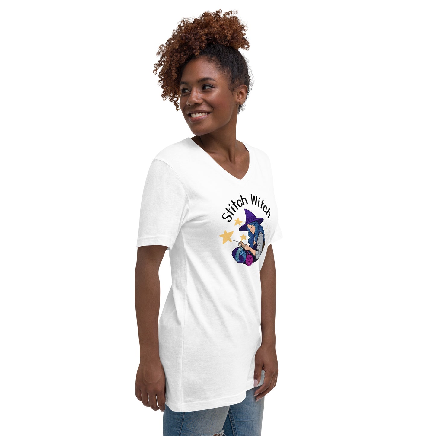 Stitch Witch V-Neck T-Shirt