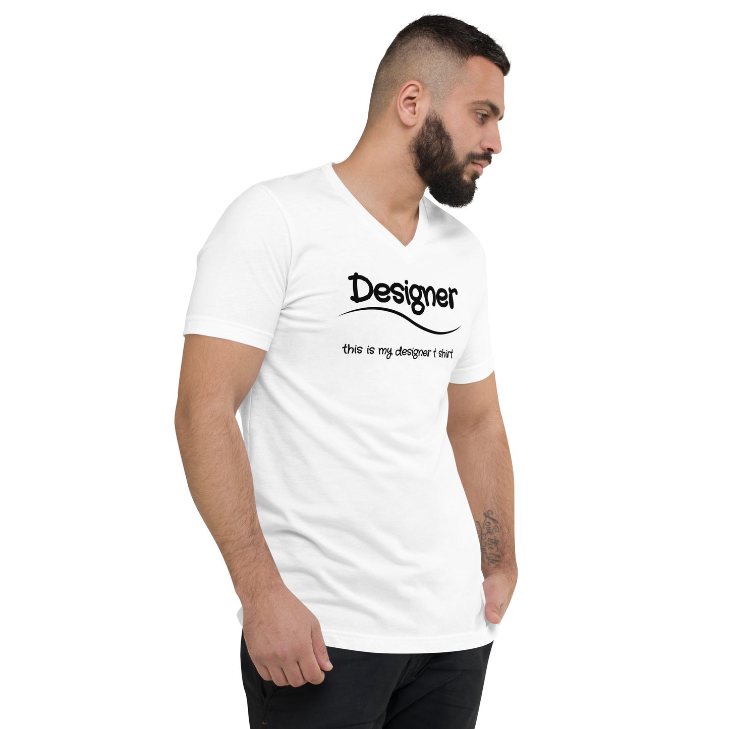 Designer Unisex V-Neck T-Shirt